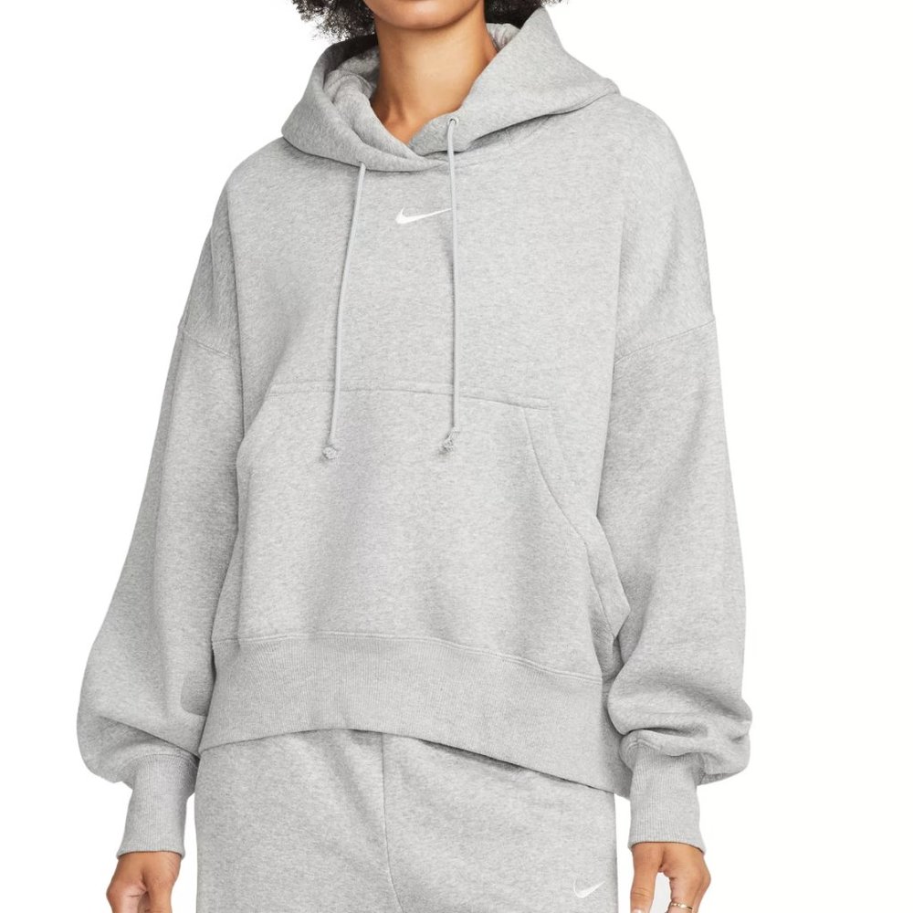 Nike Cropped Hoodie Grey XS